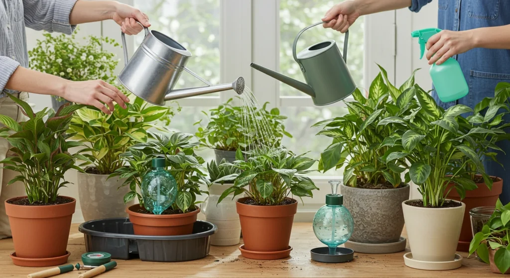 Best watering techniques for houseplants