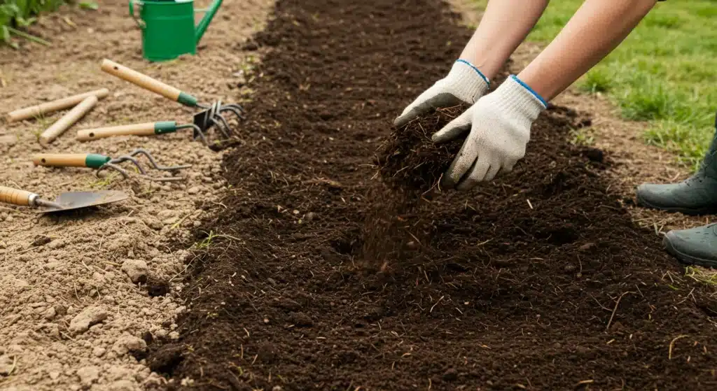 soil prep blue wheat