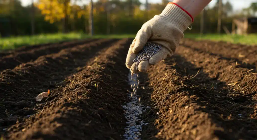 sowing blue wheat