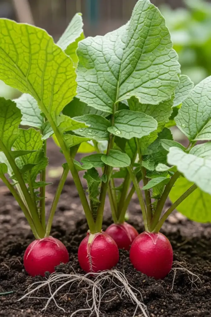 7 Fast Radishes Wins for Quick Garden Joy 1 Radishe plant growing
