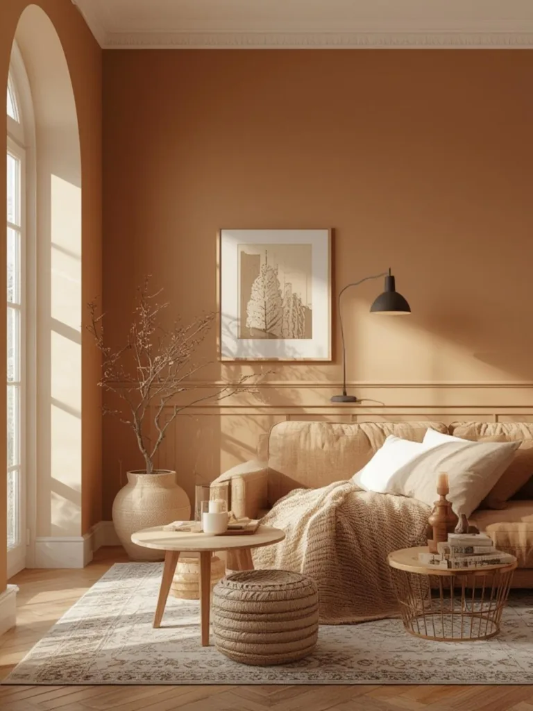 palette warm light brown paint colors