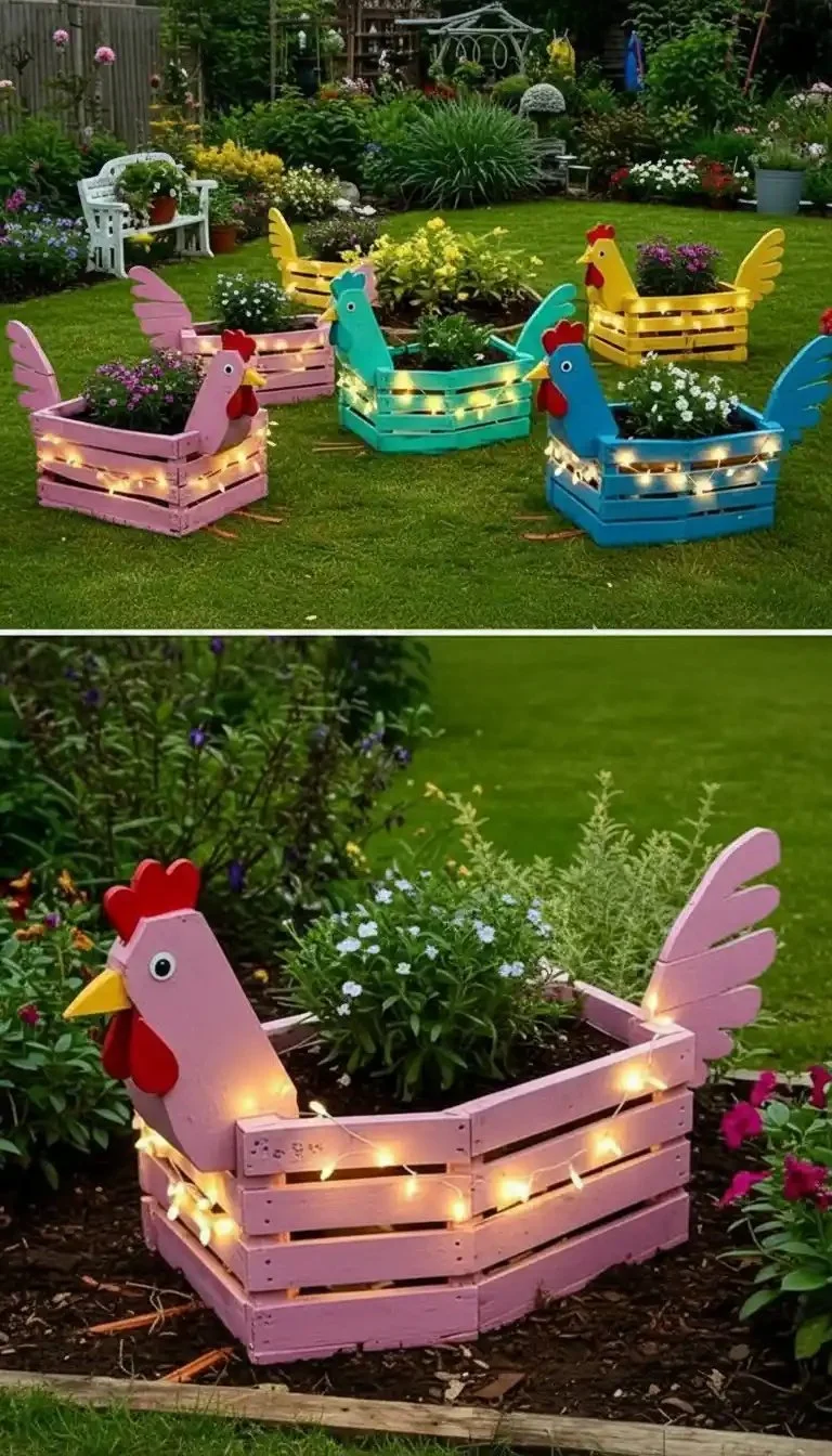 Creative chicken coop ideas and backyard garden projects for chicken owners.