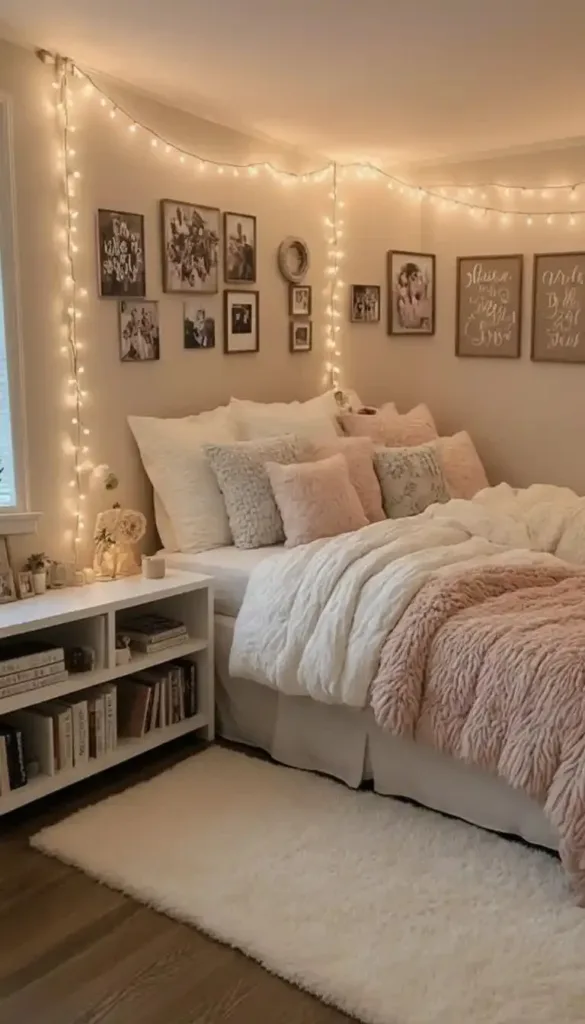 Cozy teen girl bedroom inspirations with stylish decor and comfortable design