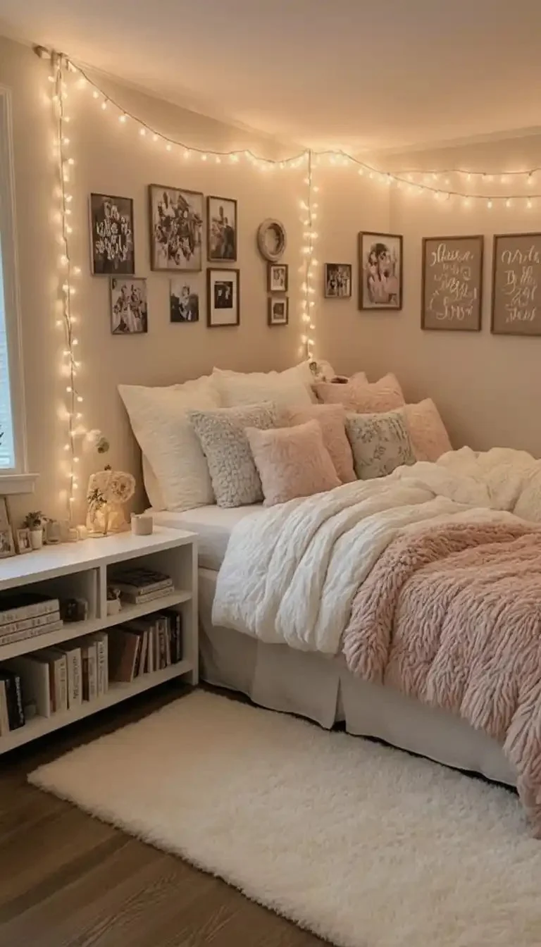 Cozy teen girl bedroom inspirations with stylish decor and comfortable design